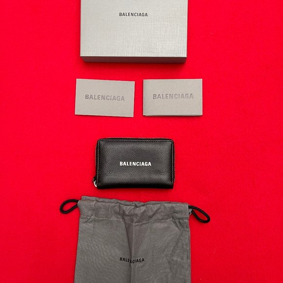 Auc BALENCIAGA Everyday Leather Zippy Zip Around wallet - Picture 5 of 13